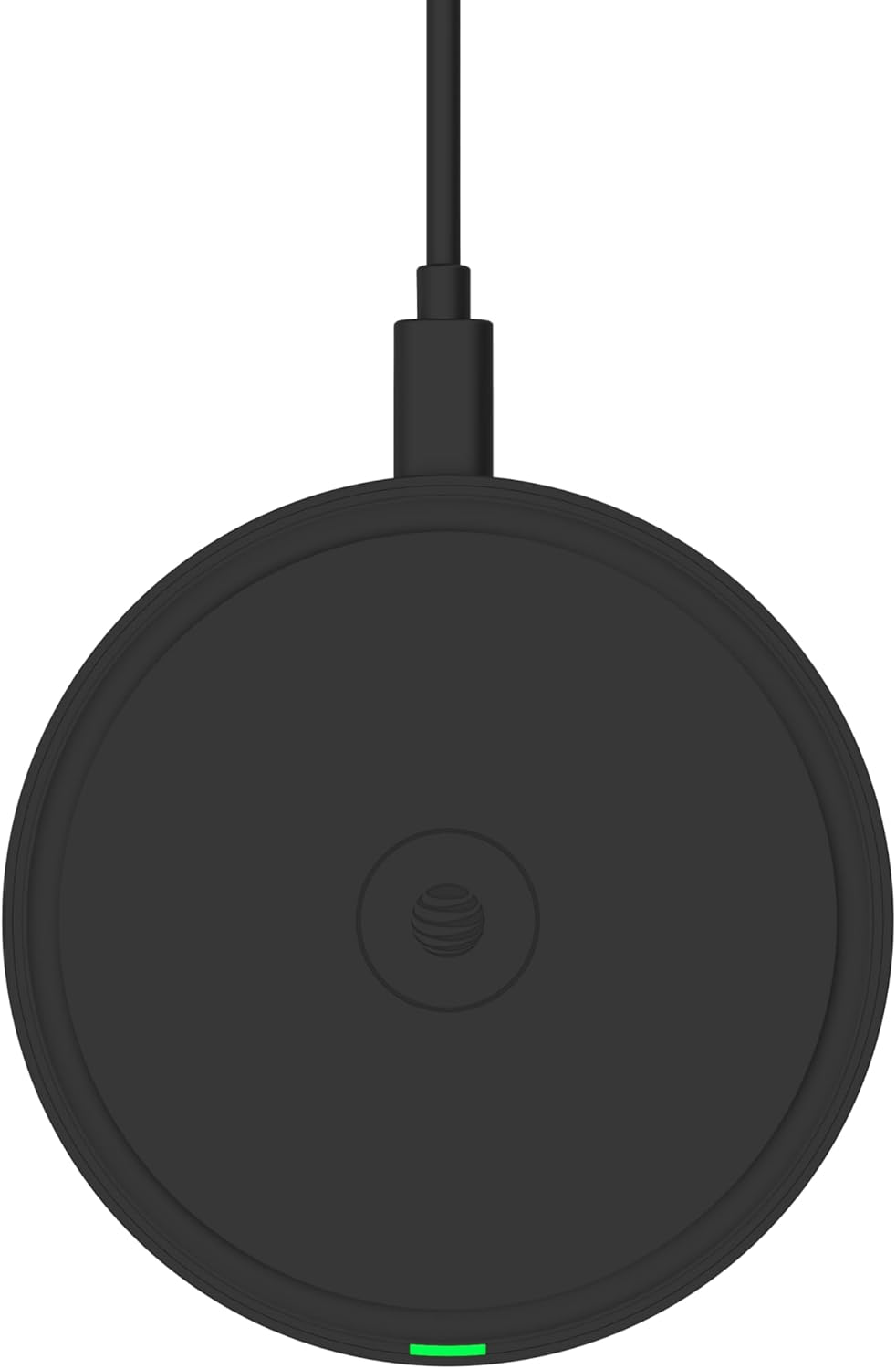 AT&T Professional Series 15W Wireless Charging Pad Black Premium USB-C Fast Charging Universal Device Compatibility Qi Certified Technology