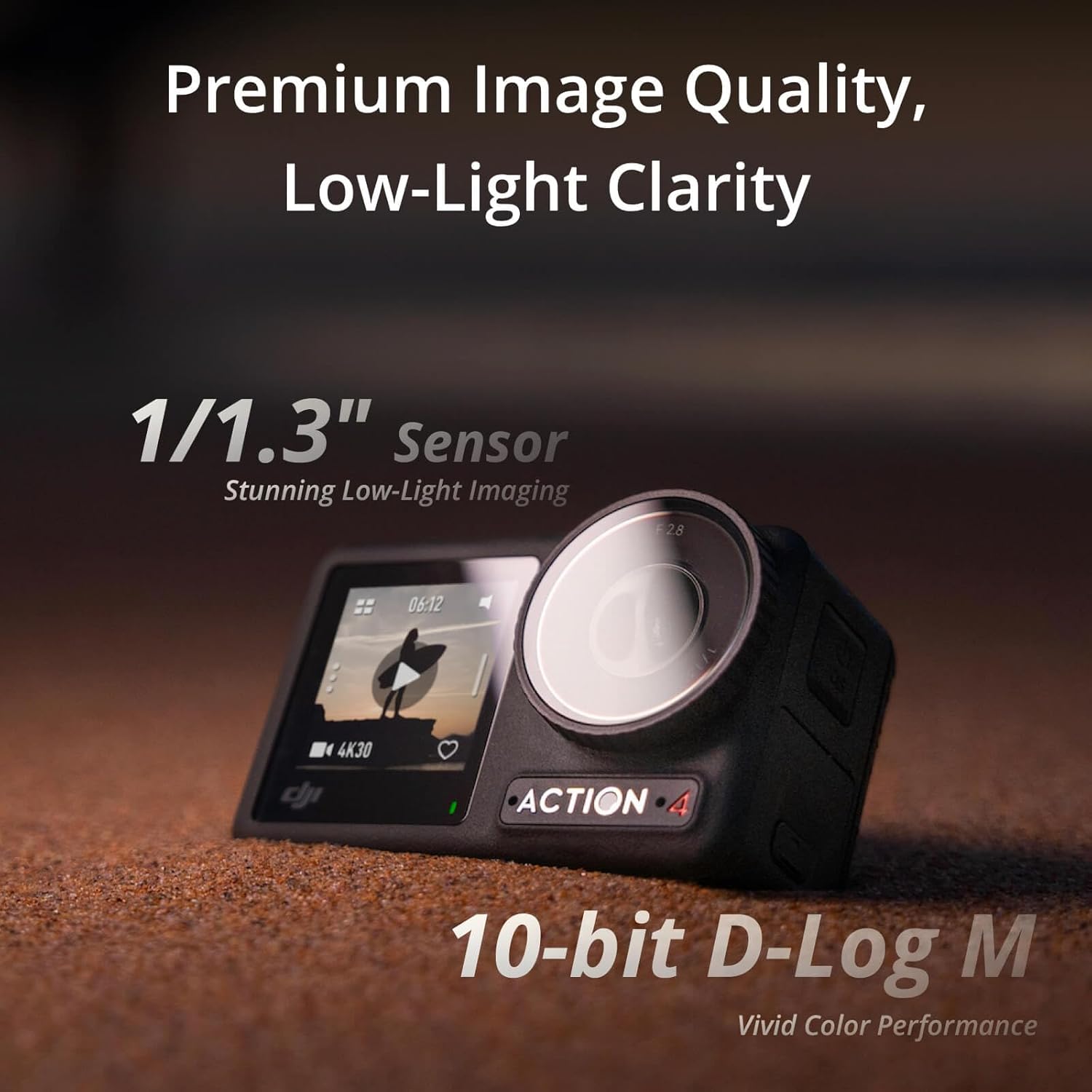 DJI Osmo Action 4 Standard Combo, 4K/120fps Waterproof Action Camera with a 1/1.3-Inch Sensor, Stunning Low-Light Imaging,10-bit & D-Log M Color Performance, Long-Lasting 160 Mins, Outdoor Camera - Image 2