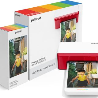 Hi-Print Bluetooth 4x6 Photo Printer + Photo Paper Bundle (80 Sheets Included) (6552)