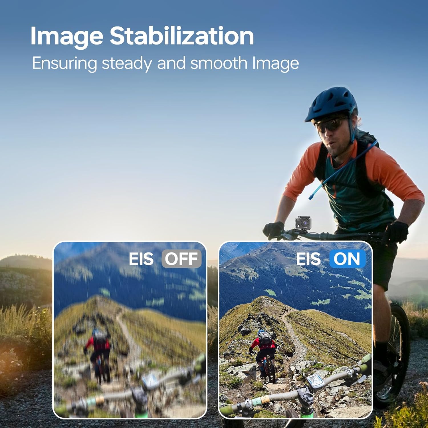 Speed 10 Action Camera 5K 30FPS Waterproof Camera Underwater 131 FT with EIS, Remote Control Sports Camera 5X Zoom with 64GB Card, 2x1350mAh Battery - Image 3